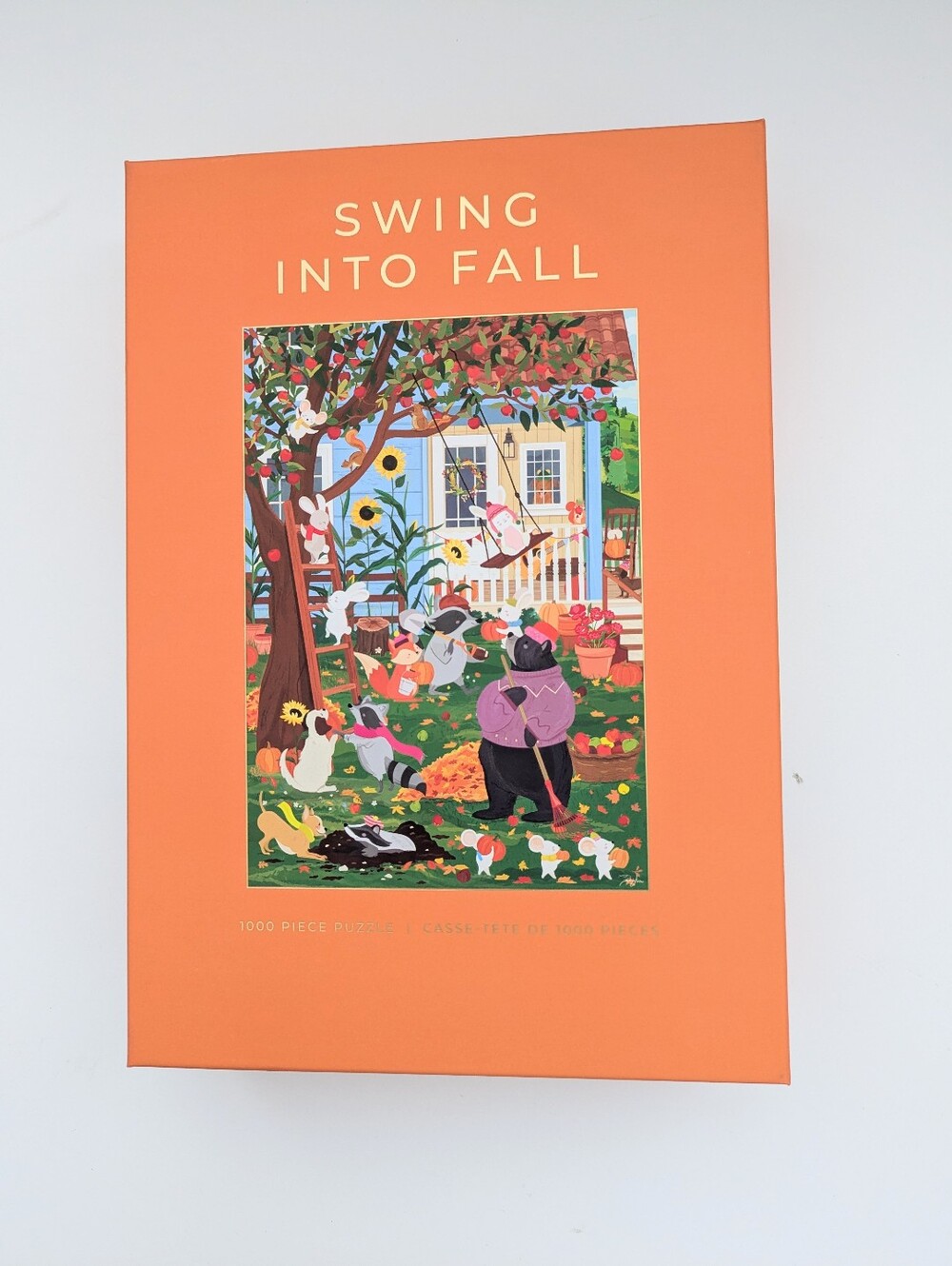 NEW IN BOX Hobbry "Swing Into Fall" Autumn Scene 1000-Piece Puzzle